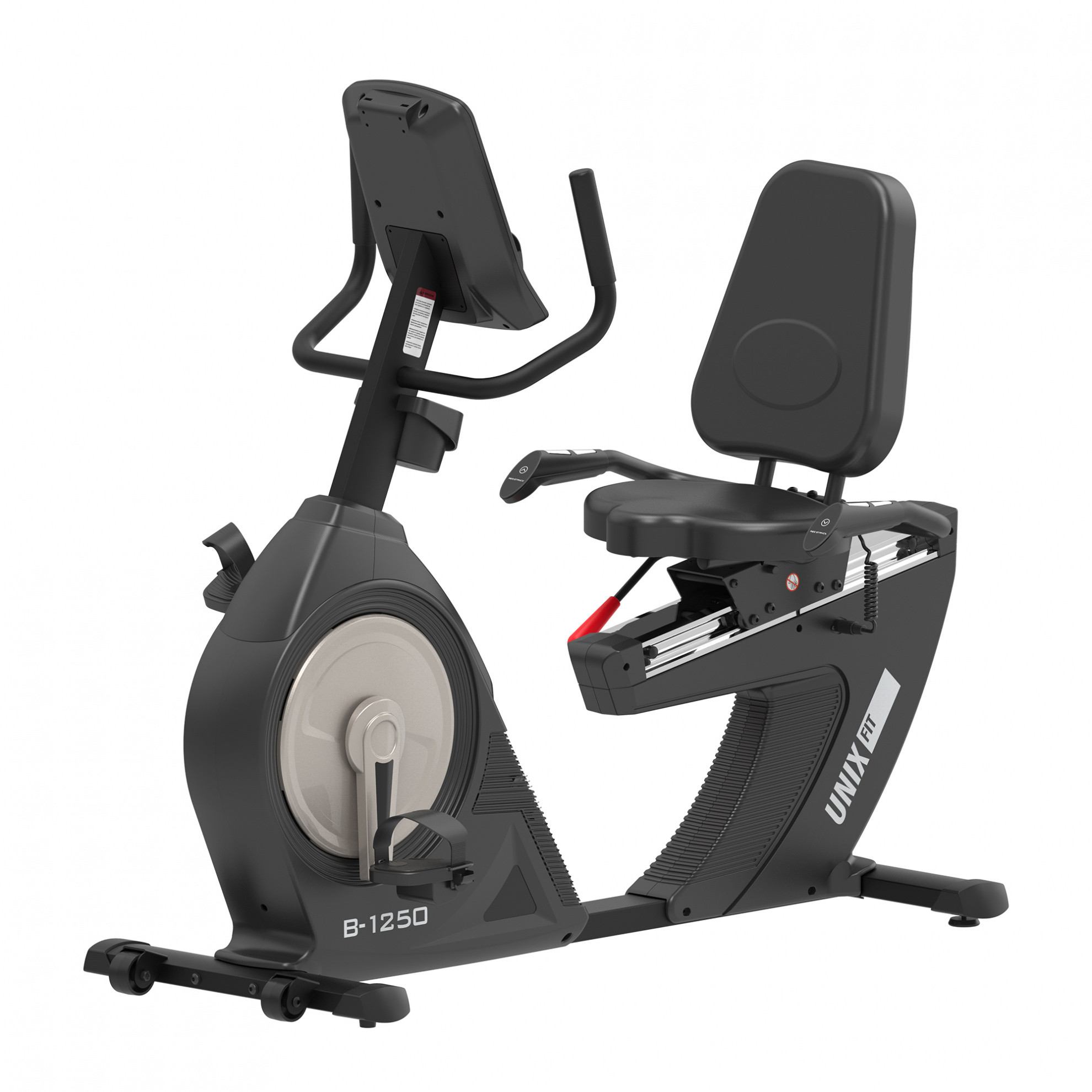 Велотренажер UnixFit B-1250 PRO (7’’ LCD) горизонтальный