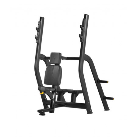 Скамья со стойкой Bronze Gym H-025B - со стойками черная вертикальная