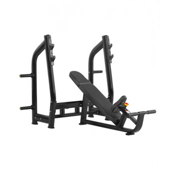 Скамья со стойкой Bronze Gym H-025 - со стойками черная