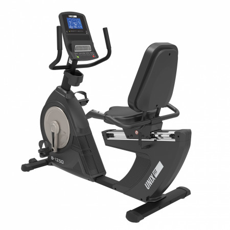 Велотренажер UnixFit B-1250 PRO (7’’ LCD) горизонтальный